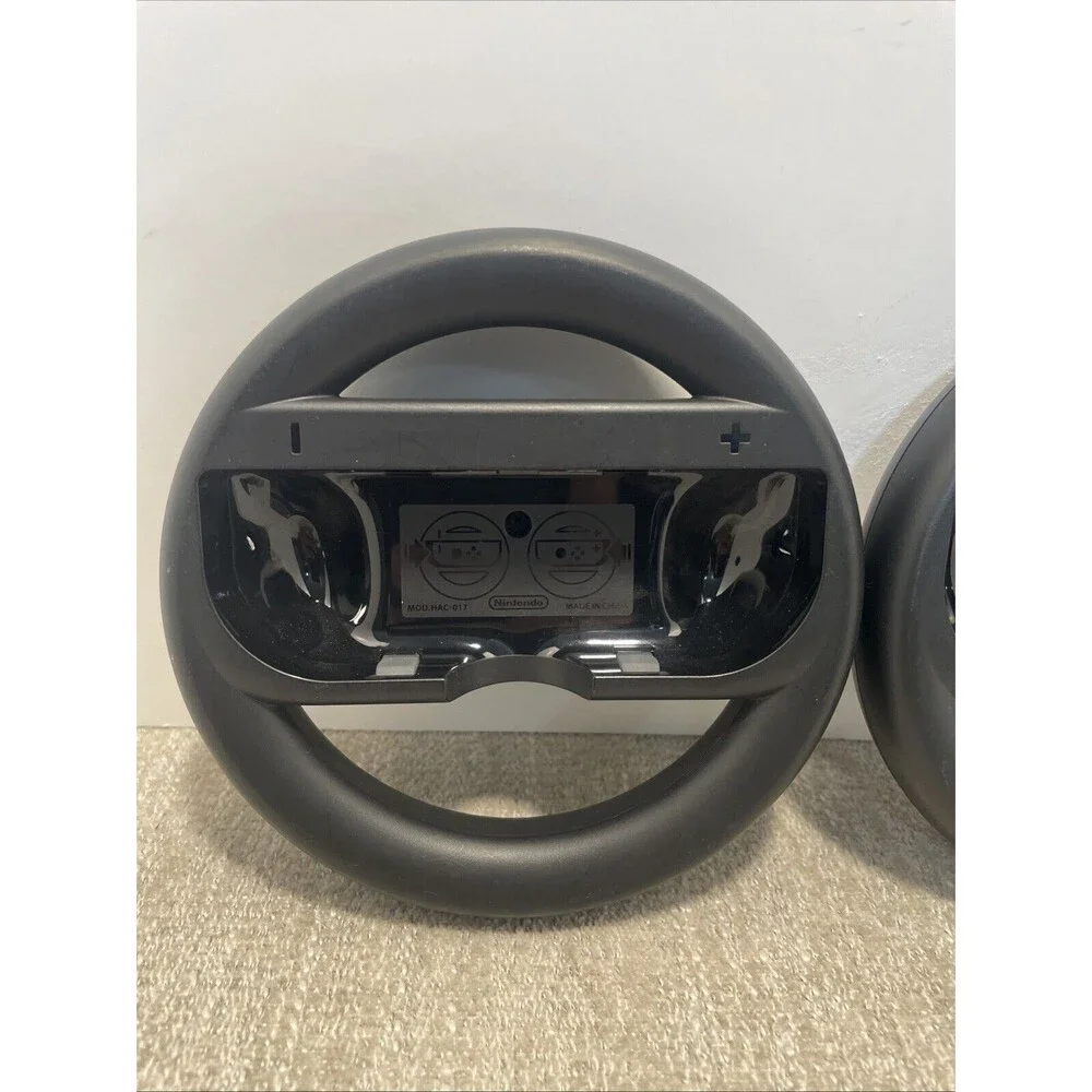Nintendo Switch Steering Wheel Joy Con Holders Official Set Of 2 Black Racing